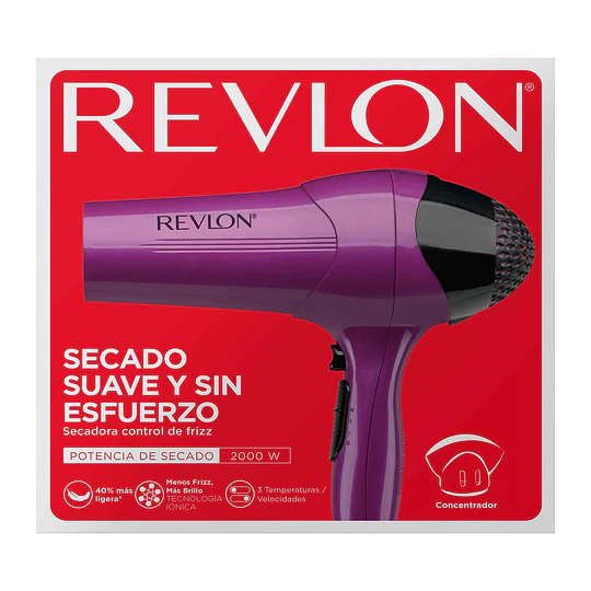 Secador Control Frizz Color Purpura / Revlon 10162 