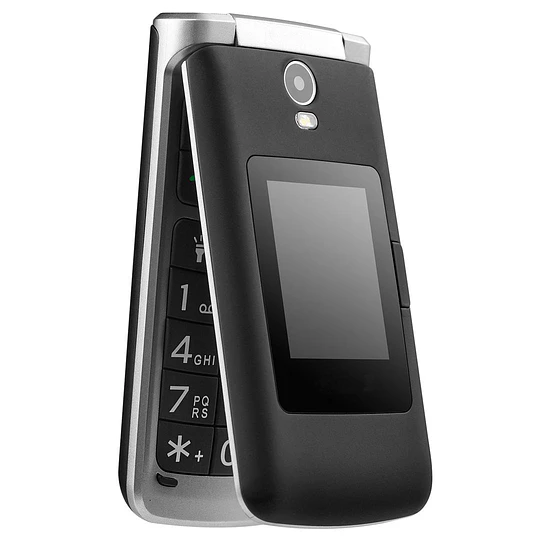 Celular Senior Clamshell Rojo Y Negro / Fujita - Japan 