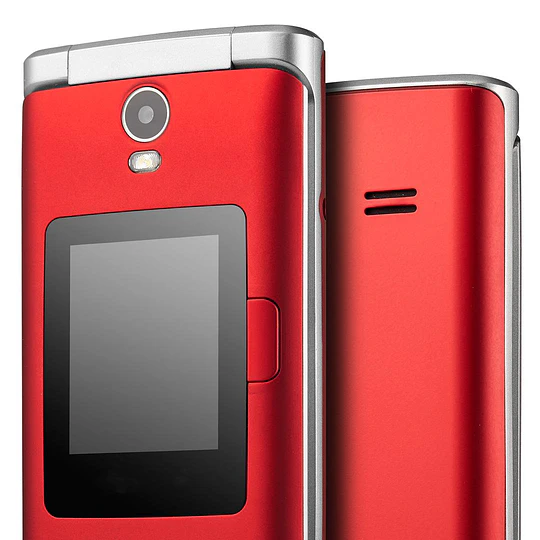 Celular Senior Clamshell Rojo Y Negro / Fujita - Japan 
