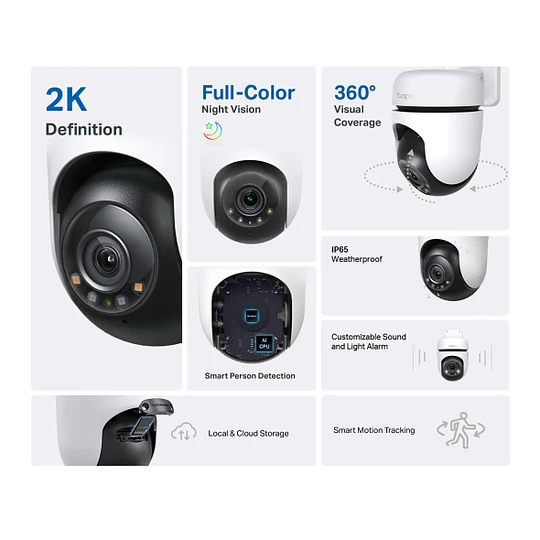 Cámara De Seguridad Para Exteriores / Tp Link Tapo C510w 