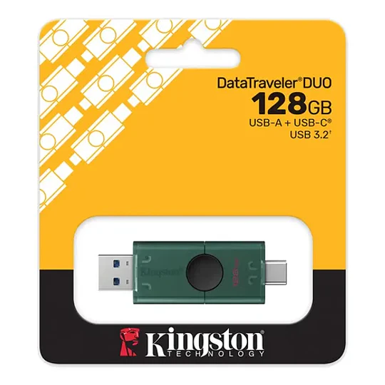 Pendrive Data Traveler Duo G2 128gb Usb A + Usb C / Kington Dtdeg2 