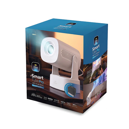 Proyector Smart Tube Bateria recargable Wifi Dual Band / Mlab 9711