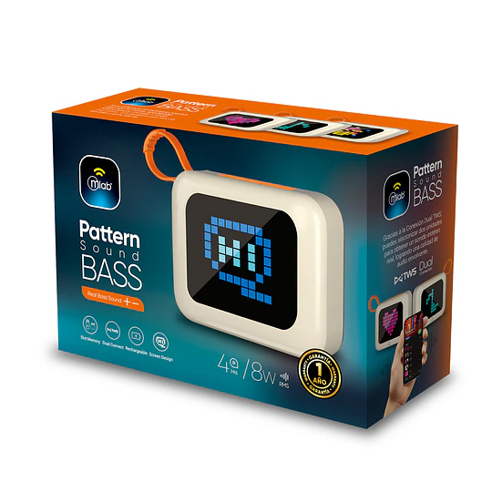 Parlante Bluetooth Pattern Sound Bass / Mlab 9696 - 9695 