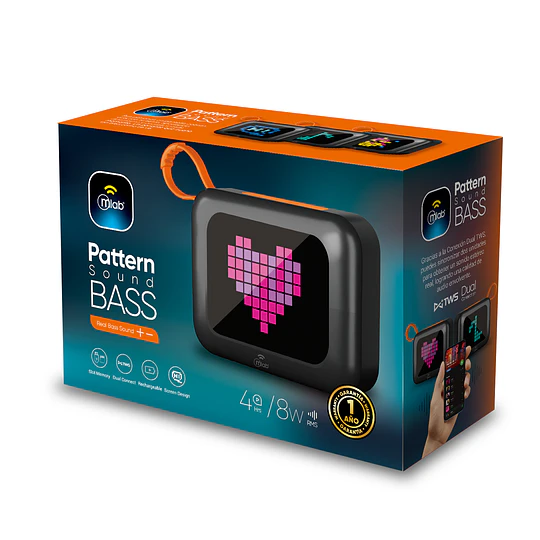 Parlante Bluetooth Pattern Sound Bass / Mlab 9696 - 9695 