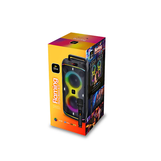 Parlante Bluetooth Flaming Party Bass 6.5 Con Microfono / Mlab 9564 - 9565