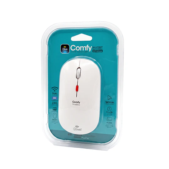 MOUSE BLUETOOTH 2,4GHZ Comfy Wireless M60BT/ MLAB 9734 9735
