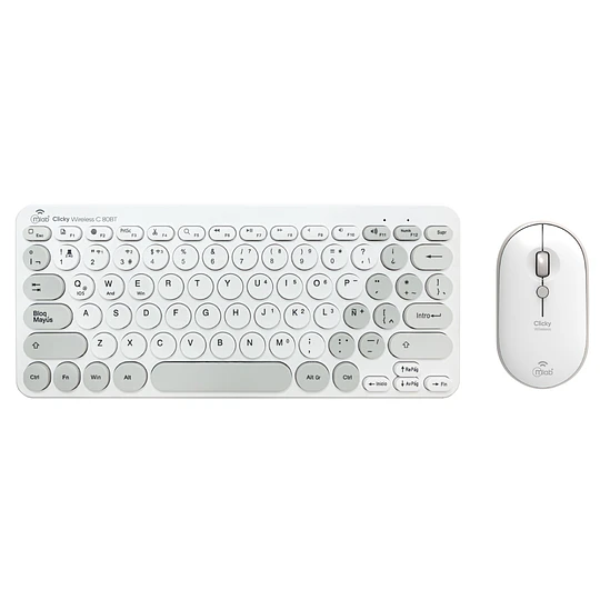 Kit Clicky Keyboard + Mouse Mini Bluetooth 2,4ghz / Mlab 9740 - 9741 