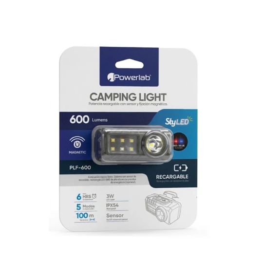 Linterna Recargable Camping Light / Powerlab - 9717
