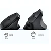 Ratón Vertical Inalámbrico Ergonómico / Meetion R390 - 10263