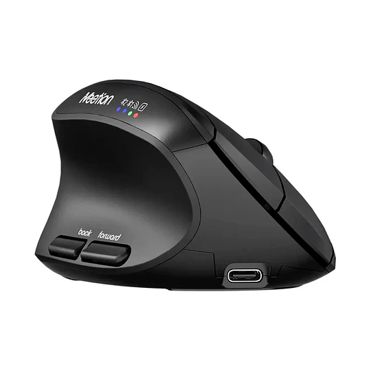 Ratón Vertical Btm008l Ergonómico Para Zurdos/ Meetion 10521 