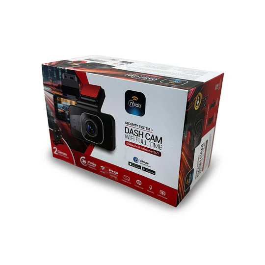 Camara Para Auto Dashcam Wifi Grabacion 24/7 / Mlab 9611