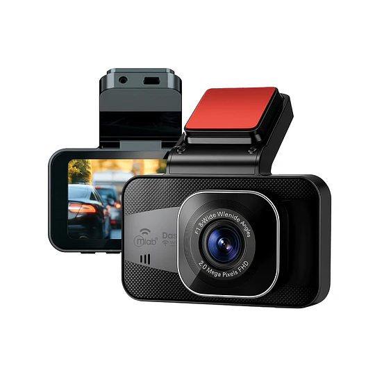 Camara Para Auto Dashcam Wifi Grabacion 24/7 / Mlab 9611