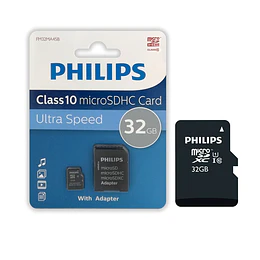 Tarjeta Memoria Micro SD 32 Gb Philips