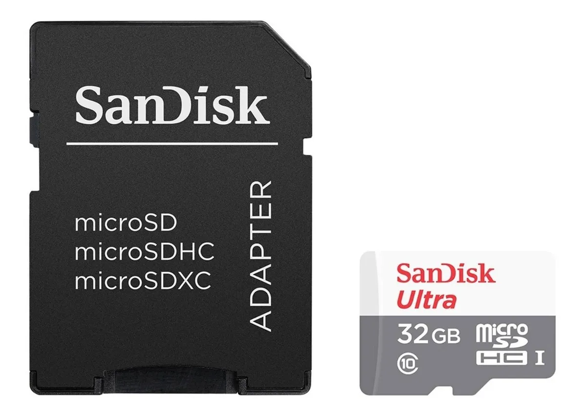 Packx2 Tarjeta Memoria 32gb Sandisk Microsd Clase10