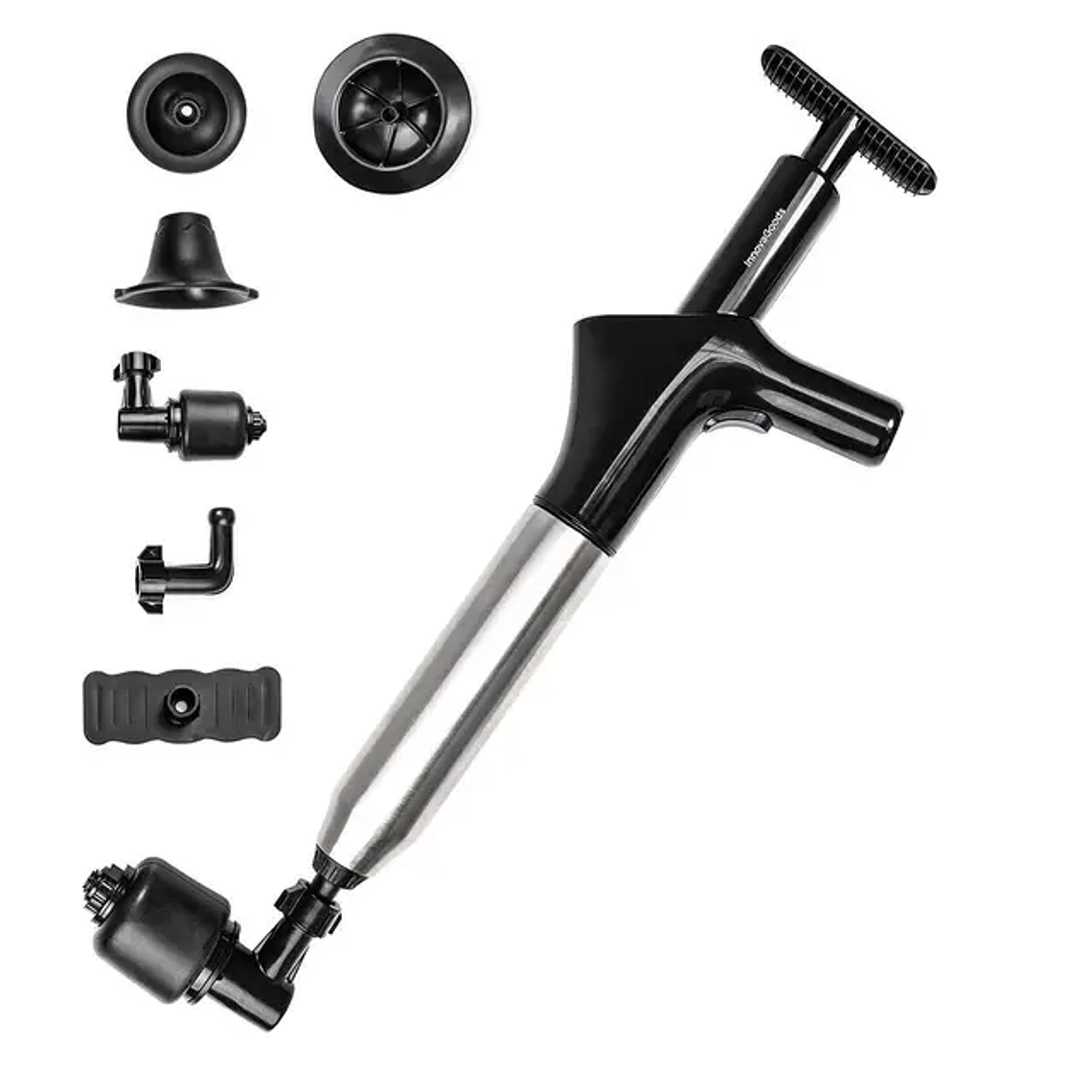 Desentupidor de Ar Comprimido JetPro: Pistola de Pressão 5 em 1 para Canos, Ralos e Tubos 5