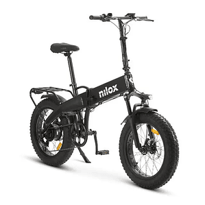 Bicicleta Elétrica Nilox X10 Preta: Motor 250W, Bateria 13000mAh, Dobrável e Autonomia 40 km