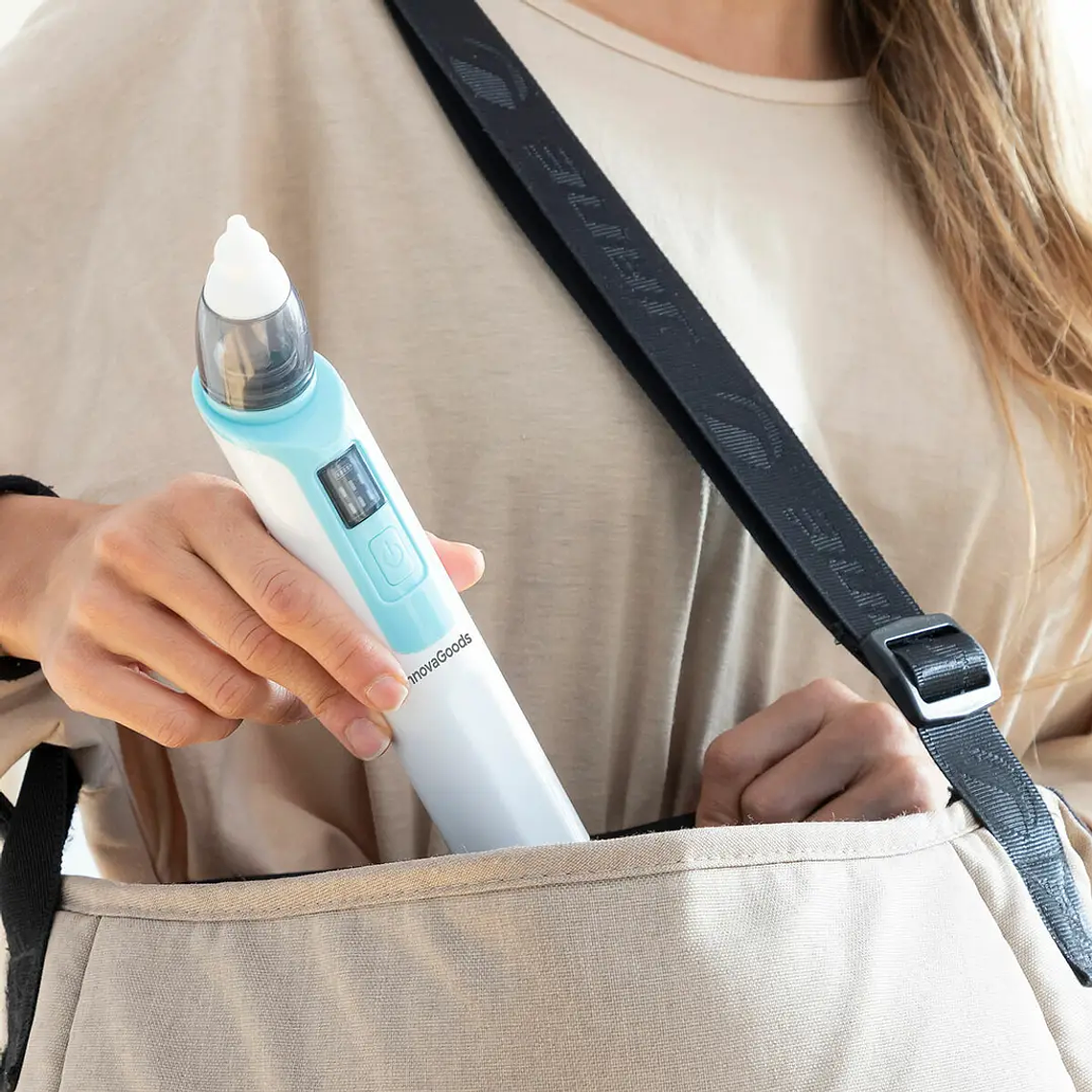 Aspirador Nasal Elétrico Nizi: Recarregável, 6 Velocidades e Silencioso para Bebés e Crianças 6