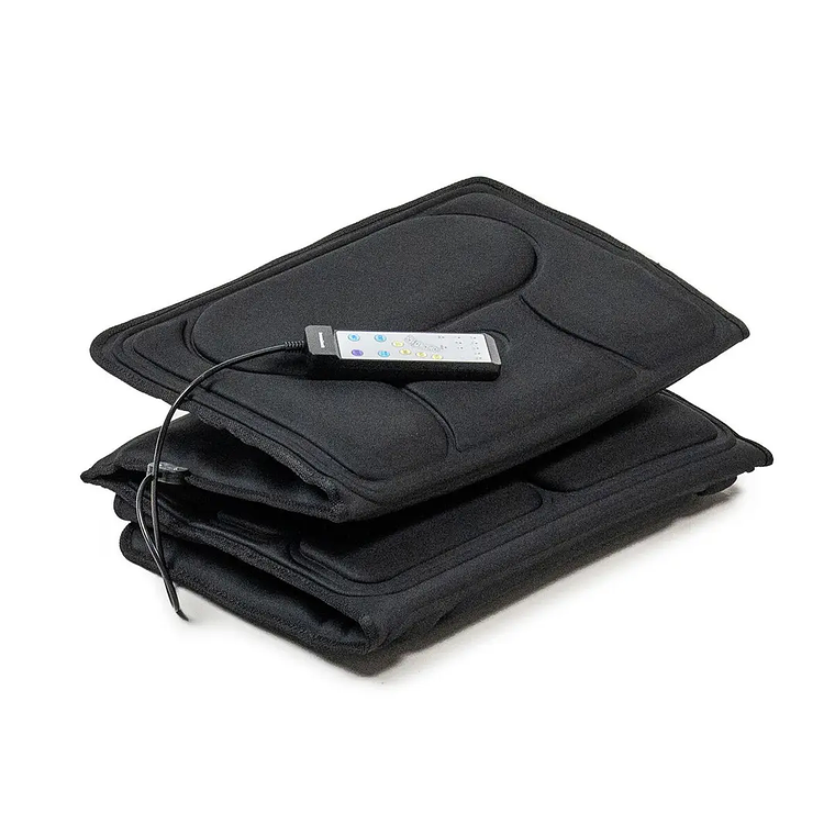 Colchão de Massagem por Vibração Vhemat: 10 Motores, Função Calor Lombar, 5 Modos e 3 Intensidades 6