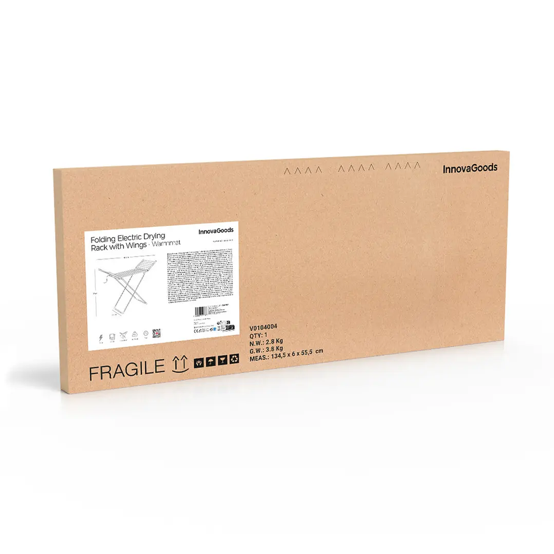 Estendal Elétrico Warmmat: Dobrável com Tela Touch, 230W, Temporizador e Controlo de Temperatura (20 Barras) 11