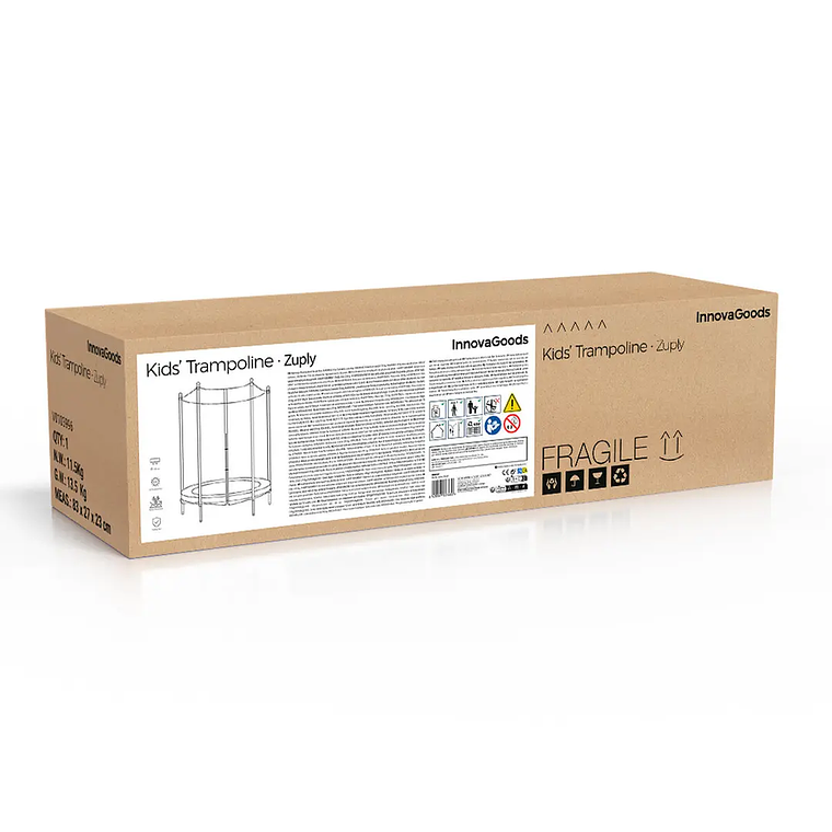 Cama Elástica Infantil Zuply com Rede de Segurança: 183cm, Interior e Exterior, Suporte 150kg 10