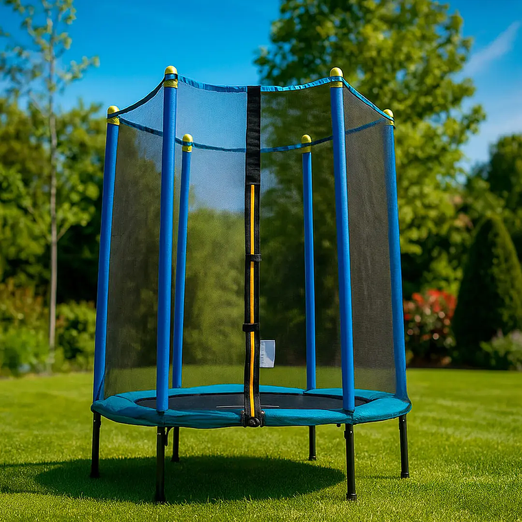 Cama Elástica Infantil Zuply com Rede de Segurança: 183cm, Interior e Exterior, Suporte 150kg 1