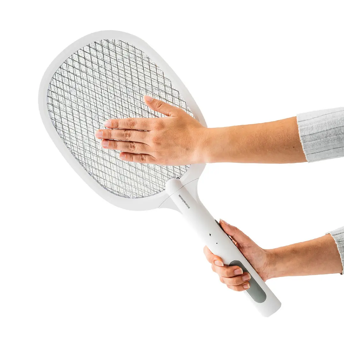 Raquete Mata-Insetos Elecfly 2 em 1: Recarregável, Luz UV Atraente e Choque 3000V para Interior e Exterior 4
