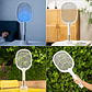 Raquete Mata-Insetos Elecfly 2 em 1: Recarregável, Luz UV Atraente e Choque 3000V para Interior e Exterior - Thumbnail 2