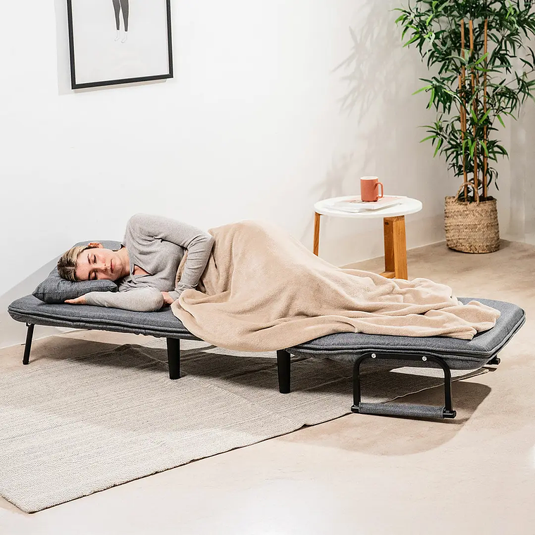 Sofá-Cama Individual Softfa 4 em 1: Conversível em Poltrona, Chaise Longue e Cama (Suporte 150kg) 8