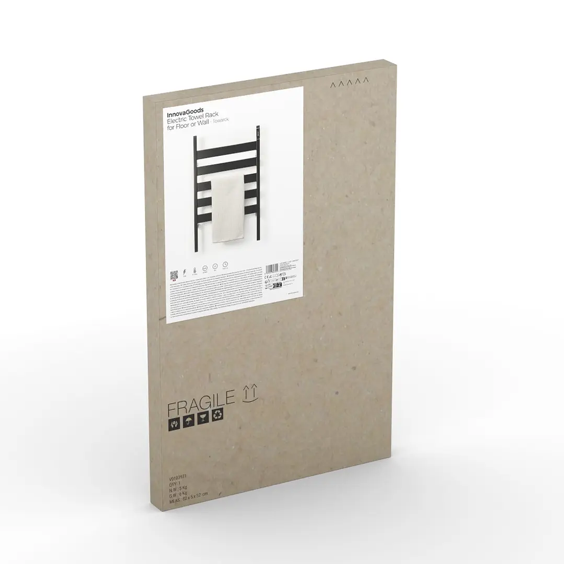 Toalheiro Elétrico Towarck: Portátil ou de Parede, 5 Barras, 500W, Ideal para Banheiros 10