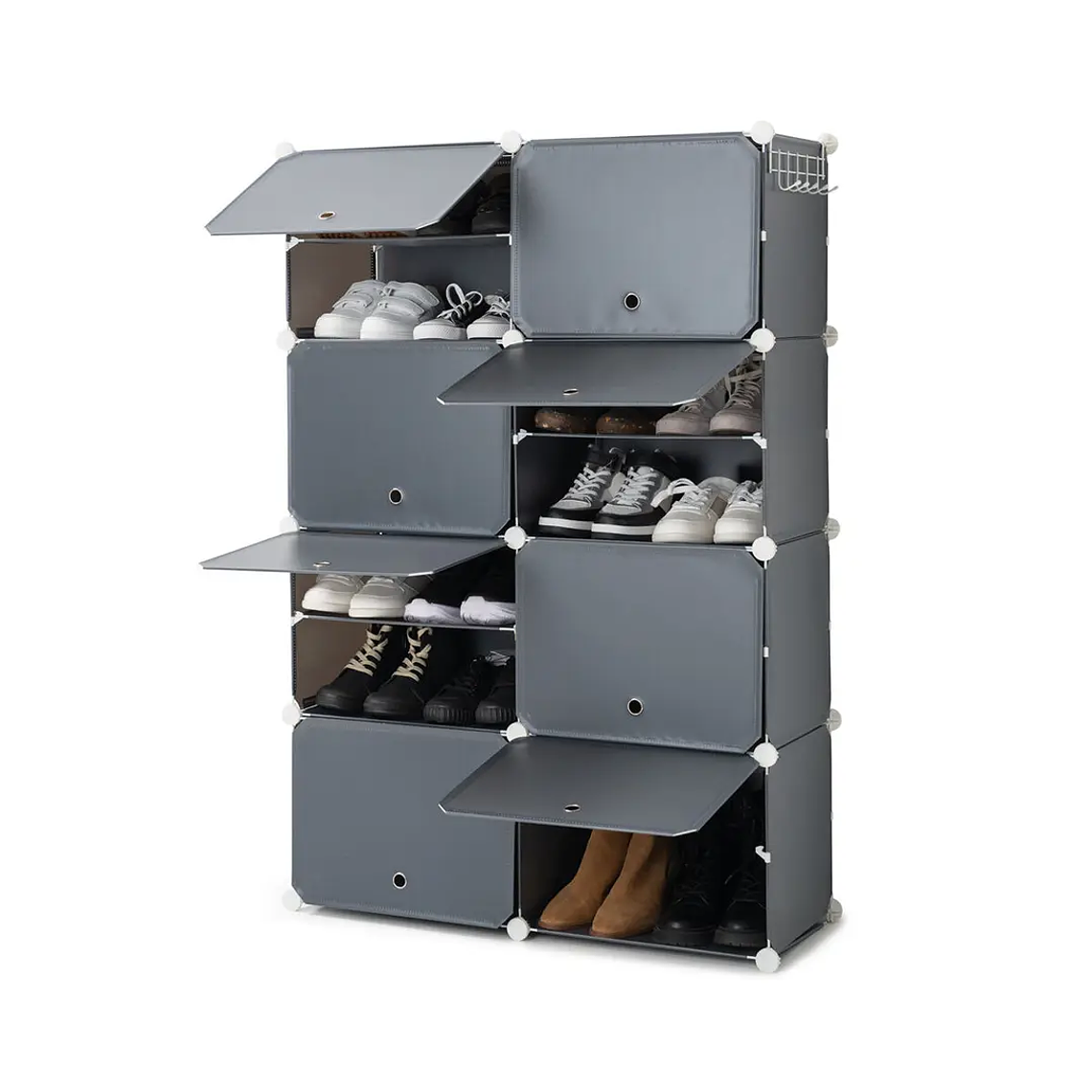 Sapateira Modular Portátil InnovaGoods: Organizador de Sapatos Dobrável com 4 Gavetas e Rodas 15