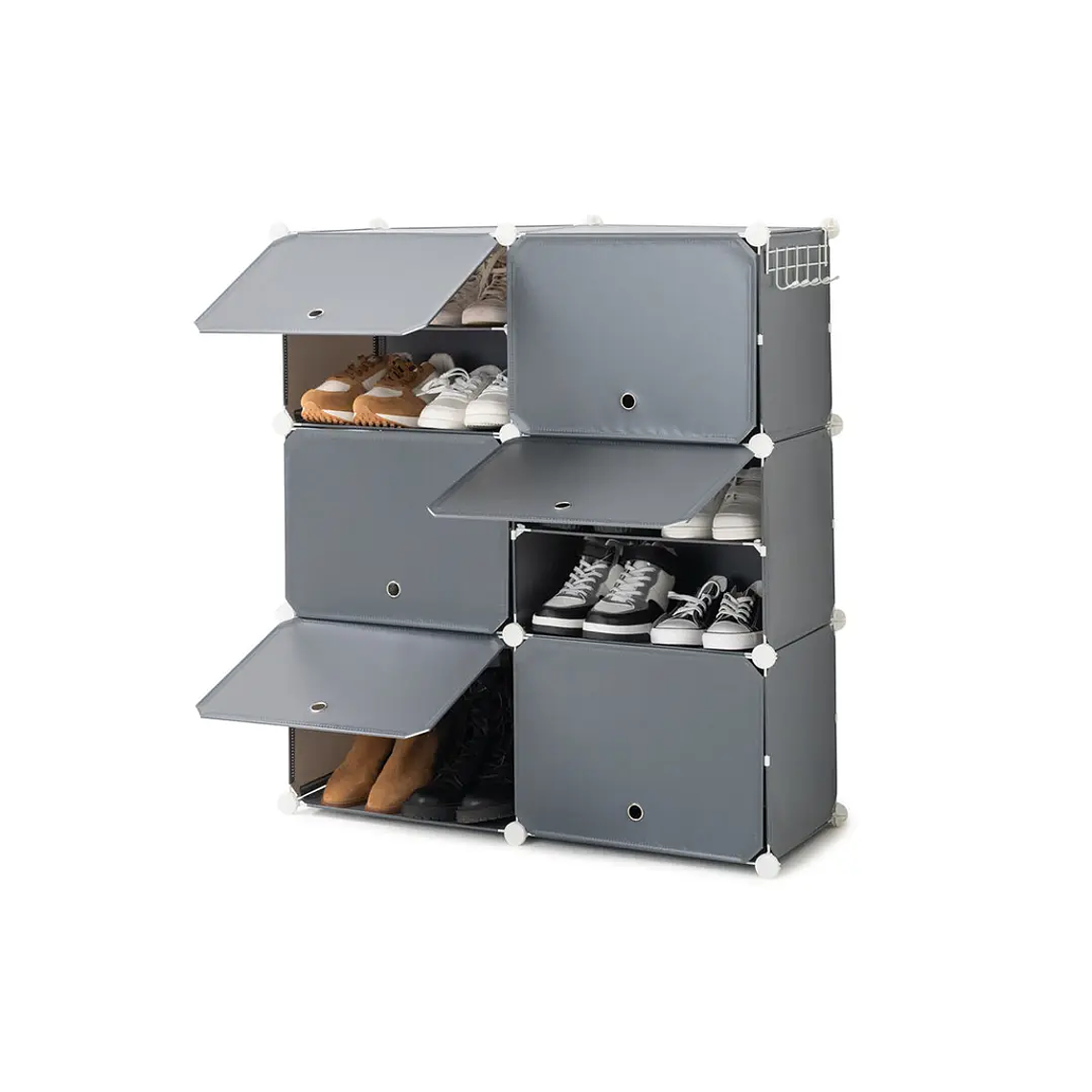 Sapateira Modular Portátil InnovaGoods: Organizador de Sapatos Dobrável com 4 Gavetas e Rodas 6