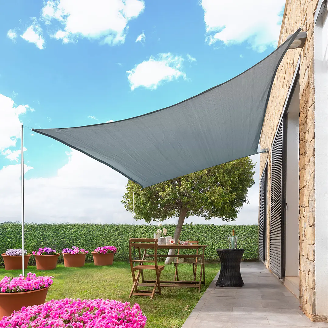 Toldo de Sombra Shazail Retangular 2x3m: Portátil, Dobrável e com Saco para Jardim, Praia e Campismo 9