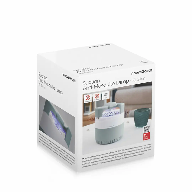 Lâmpada Anti-Mosquitos KL-Silen: Mata Insetos por Sucção UV, Silenciosa, Ideal para Interiores 11