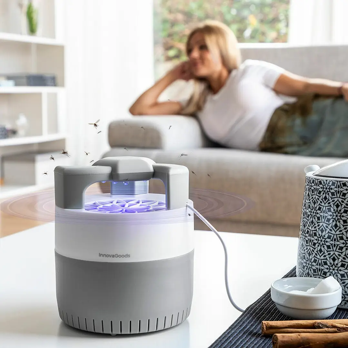 Lâmpada Anti-Mosquitos KL-Silen: Mata Insetos por Sucção UV, Silenciosa, Ideal para Interiores 1