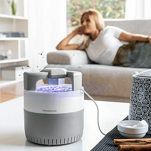 Lâmpada Anti-Mosquitos KL-Silen: Mata Insetos por Sucção UV, Silenciosa, Ideal para Interiores