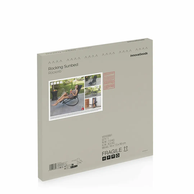 Espreguiçadeira de Baloiço Orbital Rockorb: Rebatível, Massajadora e com Apoio de Cabeça 11