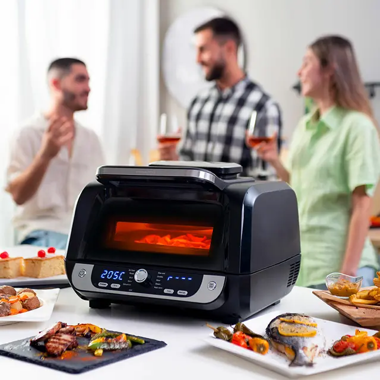 Fritadeira de Ar com Grill InnovaGoods FryInn 12-em-1 (6L, 3400W) - 12 Programas, Circulação de Ar 360° e Livro de Receitas 2
