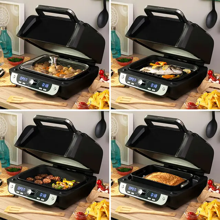 Fritadeira de Ar com Grill InnovaGoods FryInn 12-em-1 (6L, 3400W) - 12 Programas, Circulação de Ar 360° e Livro de Receitas 10