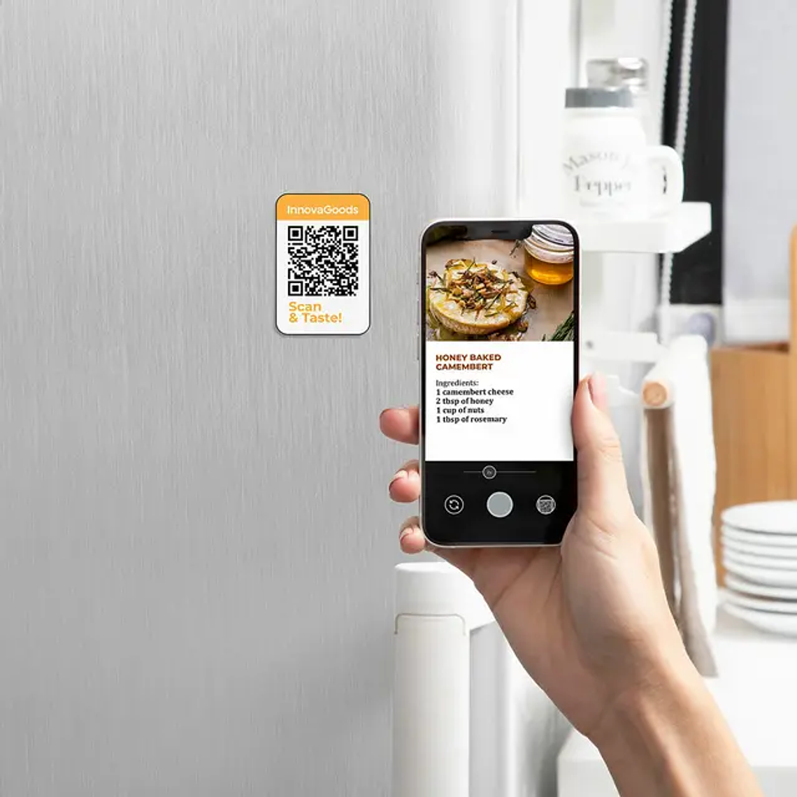 Fritadeira de Ar com Grill InnovaGoods FryInn 12-em-1 (6L, 3400W) - 12 Programas, Circulação de Ar 360° e Livro de Receitas 12