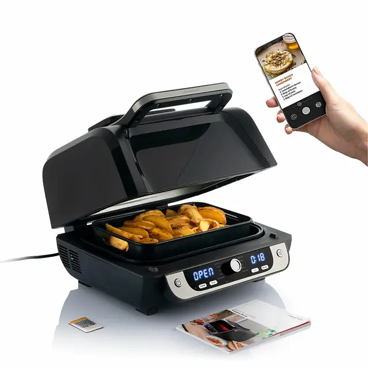 Fritadeira de Ar com Grill InnovaGoods FryInn 12-em-1 (6L, 3400W) - 12 Programas, Circulação de Ar 360° e Livro de Receitas 3