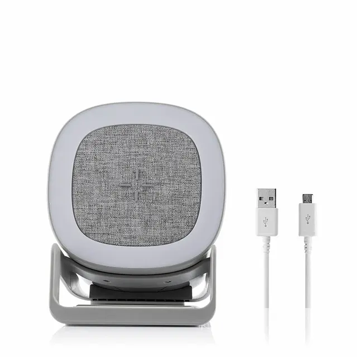 Souwis Wireless Charger + Speaker + LED Light | 4-in-1 with Bluetooth 5.1 and Phone Holder 14