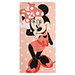 Minnie Mouse Children's Beach Towel 70x140 cm - Quick-Drying Microfiber, Coral Color - thumbnail 1