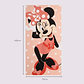 Minnie Mouse Children's Beach Towel 70x140 cm - Quick-Drying Microfiber, Coral Color - thumbnail 3
