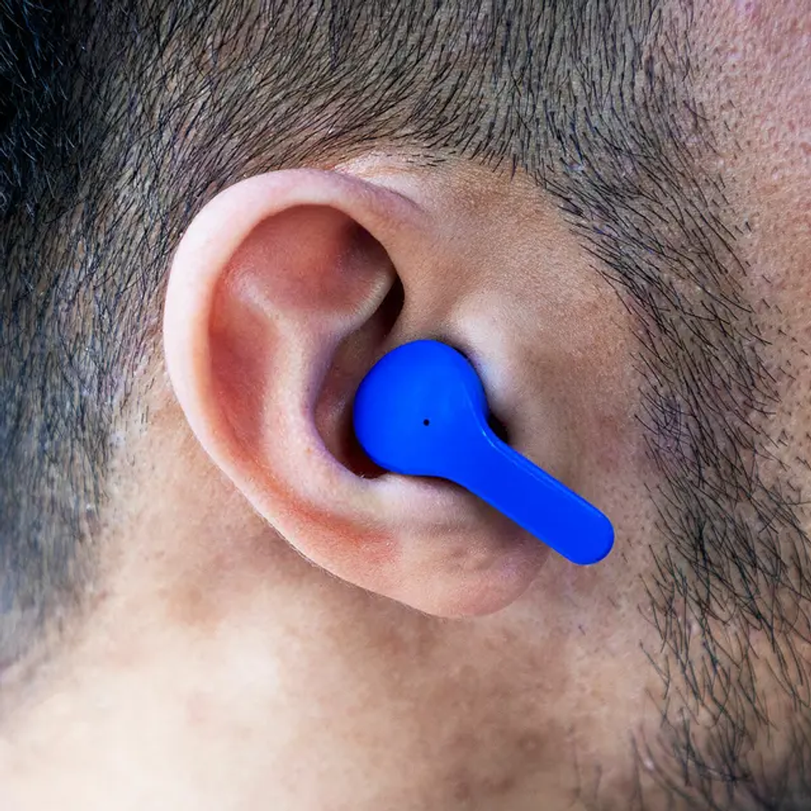 Auriculares Bluetooth 5.0 com Estojo-Carregador LCD e Gancho Porta-Chaves InnovaGoods - Azul 7