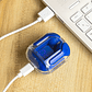 Auriculares Bluetooth 5.0 com Estojo-Carregador LCD e Gancho Porta-Chaves InnovaGoods - Azul - Thumbnail 11