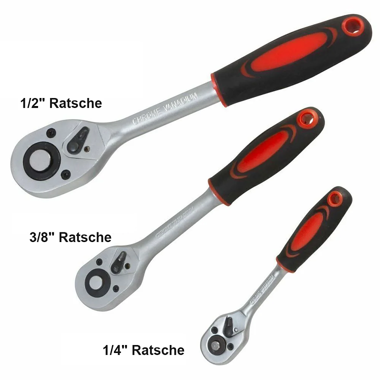 Professional Ratchet Wrench Set 108/171 Pieces - 1/4