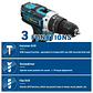 Gisam 21V Impact Drill - 25+3 Torque, 2 Speeds, 2 Batteries Included, for Home DIY - thumbnail 3