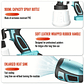 DWiusty 1000ml Cordless Electric Paint Gun - Compatible with Makita 18V Battery - For Home, Furniture and Automotive Projects - thumbnail 3