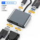 Dock USB-C 4-em-1 kebidumei: 2x HDMI 4K@60Hz, PD 100W, USB 3.0 - Hub para MacBook, Windows, Samsung Dex com Saída Dupla de Tela - Thumbnail 8