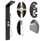 4-in-1 Stainless Steel Shower Panel - Complete System with Tropical Rain, Waterfall, Side Massage Jets and Hand Shower - Single Selection Button - thumbnail 2